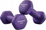 Songmics Neoprénnel Borított, Hatoldalú Öntöttvas Kéziselyek Fitness Edzéshez, Erőfejlesztéshez, Otthoni Használatra 2 X 1 Kg (SYL902P02)