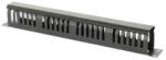 Dateup Ghidaj patchcord-uri metalic cu capac , 1U , negru - DATEUP (9801130601)