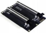 Foxconn Riser Pci-e x16 spliter bővítőkártya Gpu grafikákhoz 2 x8x8-ig (Riser 1x16 2x8x8)
