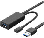 UGREEN US175, USB 3.0, micro USB, hosszabbító kábel, 5m (fekete)