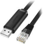 UGREEN CM204 USB-RJ45 konzolkábel, 3 m (fekete)