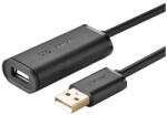 UGREEN US121 USB 2.0 hosszabbító kábel, aktív, 5m (fekete)