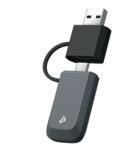 TP-Link vezeték nélküli USB adapter kétsávos BE3600 + USB-C adapter, Archer TBE230U (ARCHER TBE230U)