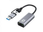 LevelOne USB-0423 2.5 Gigabit Ethernet 2-in-1 USB-C/A Network Adapter 59 x 25 x 14 mm (54003307101)