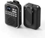  P70 retro mini FM rádió, Bluetooth hangszóró rádióval, teleszkópos antennával és TF kártya támogatással fekete Zsebrádió - smartdiszkont