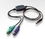 ATEN USB 2xPS/2 átalakító, billentyű egér, vezetékes (UC-10KM)