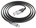 hoco. U119 5A Machine töltő adatkábel USB-A - Type-C lapos fekete 1, 2m (HOCO_HC605007) (HOCO_HC605007)