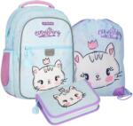 Starpak Cicás iskolatáska hátizsák szett felszerelt kihajtható tolltartóval - Kitty (576194-2-szett) (576194)
