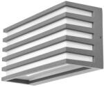 ELBULGARIA LED външен аплик Elbulgaria - Stockholm, 12W, IP44, 4000K, сив (2965-1wsg)