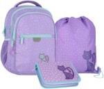 Starpak Glitter Cat iskolatáska szett kihajtható tolltartóval (576219-1-szett) (576219)