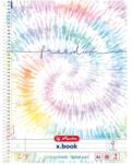 Herlitz Batik Freedom A4 80lapos perforált vonalas spirálfüzet 50044122 (50044122)