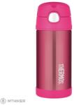Thermos Termosz gyerek termosz szalmával, rózsaszín (0.355 l)