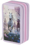 Herlitz Penar echipat cu 3 fermoare Herlitz 400205915, 31 piese, Motiv Whisper mane (400205915) Penar