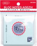 Daco Bloc notes adeziv Daco ( Post-it ) BN100A, 76×76 mm, Albastru pastel (BN100A)