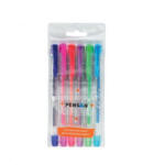 Pensan Set 6 x Pix cu gel Pensan My King, 0.8 mm, Neon (2227/N6)