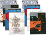 ECADA Set 12 x Caiet ECADA A5, 48 file, 60 g/mp, dictando, Policrom (29548DR-12)