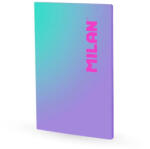 MILAN Caiet cusut A4 Milan, 95 g/mp, 48 file, matematica, Motiv sunset, Mov (57243L48SNPR)