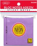 Daco Bloc notes adeziv Daco ( Post-it ) BN200M, 76×76 mm, Mov neon (BN200M)