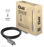 Club 3D Кабел Club 3D - CAC-1587 (USB-C Gen 2 към HDMI, 4K120HZ 8K60HZ, HDR10+, DSC1.2, 3 м, активен) (CAC-1587)