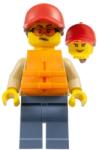 LEGO® cty1793 - LEGO minifigura nő, mentőmellényben, piros baseball sapkában (cty1793)