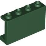 LEGO® 14718c80 - LEGO sötétzöld fal elem 1 x 4 x 2 méretű, oldalsó éllel, üreges bütykökkel (14718c80)