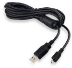  DOBE TP4-813 adatkábel, töltőkábel, fekete (MicroUSB, 1.8M, PS4, PS4 Slim, PS4 Pro, Xbox One S kontrollerhez)