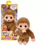 TM Toys Little Live Pets: Mini Maki maimuță interactivă de pluș - Pepi Peach (LLP26766)