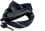 Velotech integrált kulcsos láncos lakat 90 cm x 8 mm, fekete