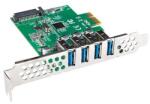 Lanberg Pci Express X1 Kártya-> 4x Usb-a 3.1 Gen1 Alacsony Profilú (pce-us3-004)
