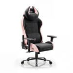 Diablo Chairs DIABLO X-HORN gamer szék, normal size, szövetes, fekete-rózsaszín, Akira Pink