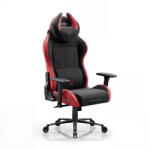 Diablo Chairs DIABLO X-HORN gamer szék, normal size, szövetes, fekete-piros, Bloody Mary