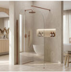 Rea Paravan de dus Rea Heaven 120 cm cupru periat (REA-K6689)