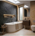Rea Cada freestanding Rea Orion cu montaj dreapta 160 cm alb (REA-W0097)