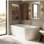 Rea Cada freestanding REA Bellanto Slim ventil alb montaj stanga 150 cm alb (REA-W0582)