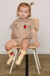 Mini Rodini bébi pamut body Poplin - bézs 68-74