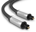 UGREEN AV108 Toslink fonott alumínium audio optikai kábel 2m - szürke (20370)