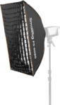SMALLRIG FS-6090 nyitható stripbox/softbox méhsejtráccsal 60x90cm - Bowens bajonett (5369) - fekete