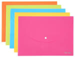 Deli Mapa Plastic Cu Buton Deli Neon (DLE38131)