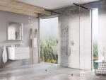 RAVAK Walk-In Free Szett 140, zuhanykabin fekete+transparent (GW9FM030SZ1) - csempebolt