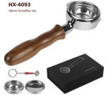 Lelit AVX 4093 AVX-Lelit 68/58mm Nyitott szűrőtartó szett Redwood nyéllel