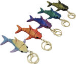  Cápa 3D kulcstartó figura, többszínű felület, kb. 9 cm, többféle színben (KPD-KT3D-3) - officetrade