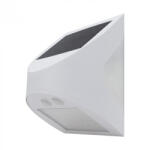 Ecolight Napelemes homlokzati kültéri LED fali kerti lámpa 3W 300lm 4000K semleges fehér 120° fehér IP54 mozgás- és alkonyérzékelővel SOE-9 Ecolight (ECOSOL1104)