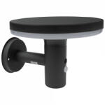 Ecolight Napelemes homlokzati kültéri LED fali kerti lámpa 10W 250lm 4000K semleges fehér 120° fekete IP44 mozgás- és alkonyérzékelővel SOE-11A Ecolight (ECOSOL1116)
