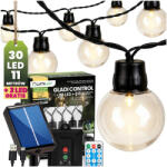 Lumileds Napelemes kerti fényfüzér 30 LED díszgömbök 10, 6m 2700K meleg fehér + távirányító GLADI CONTROL LUMILED (LUMSOL0175)