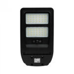 Ecolight Napelemes ipari LED utcai lámpatest 100W 1400lm 4000K semleges fehér téglalap alakú fekete-szürke IP65 mozgás- és alkonyérzékelővel Ecolight (ECOSOL0118)