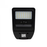 Ecolight Napelemes ipari LED utcai lámpatest 50W 800lm 4000K semleges fehér téglalap alakú fekete IP65 mozgás- és alkonyérzékelővel Ecolight (ECOSOL0116)