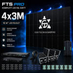  FTS PRO Komplett LED fal SZETT - 4×3 m (12 m2)
