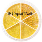 Crystal Nails - METÁL KÖRÖMGYÖNGY KÉSZLET - metal gold