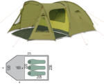 Pinguin Cort Pinguin Campus 3, 3-4 persoane, 6.5kg, inaltime 130cm, bete fibra de sticla Cort