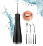 Cecotec Irigator bucal Cecotec ToothCare Jet Liberty, 1600 pulsatii, 8 capete diferite, 250ml, 130 PSI, 4 moduri, portabil (A01_EU01_116290) Irigator oral